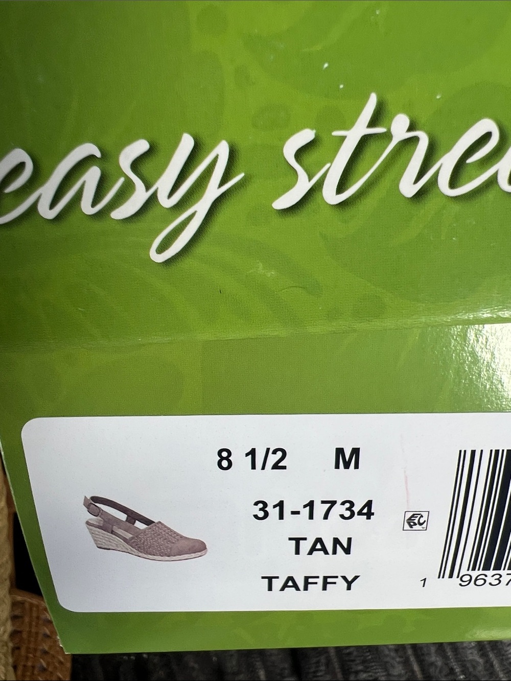 Women's Brown Woven Espadrille Wedge Sandals - New in Box - Picture 5 of 5
